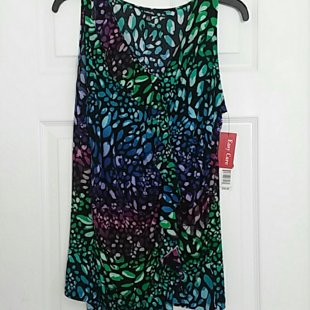 Rafaella sleeveless top Size Large